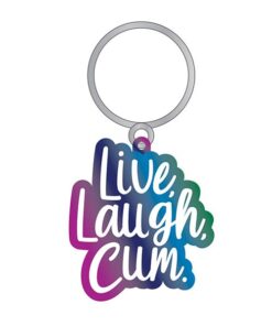 Wood Rocket Live Laugh Cum Keychain - Multi Color