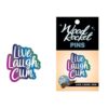 Wood Rocket Live Laugh Cum Large Pin - Multi Color