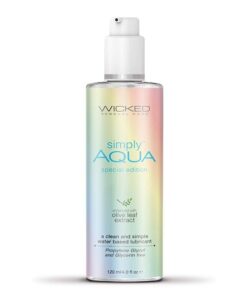 Wicked Sensual Care Aqua Special Edition Water Based Lubricant - 4 oz