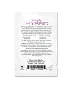 Wicked Sensual Care Simply Hybrid Lubricant - .1 oz