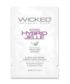 Wicked Sensual Care Simply Hybrid Jelle Lubricant - .1 oz