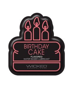 Wicked Sensual Care Water Based Lubricant - .1 oz Birthday Cake