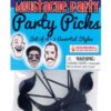 Mustache Party Party Picks - Black