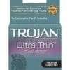 Trojan Ultra Thin Lubricated Condoms - Box of 3