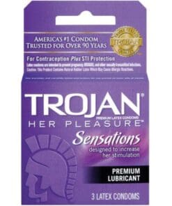 Trojan Her Pleasure Condoms - Box of 3