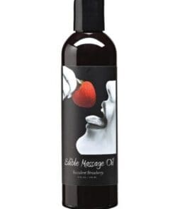 Earthly Body Hemp Edible Massage Oil - 8 oz Strawberry