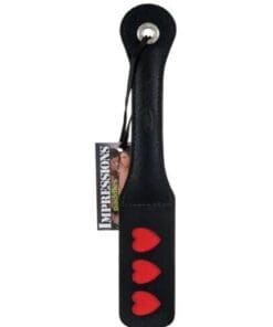 Sportsheets 12" Leather Heart Impression Paddle