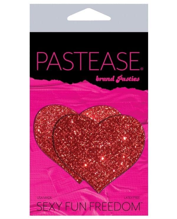 Pastease Glitter Heart -  Red O/S