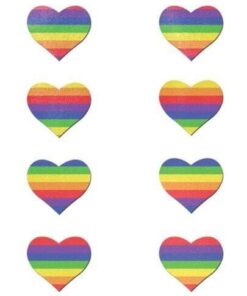 Pastease Mini Rainbow Heart - Pack of 8 O/S