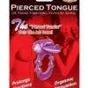 Pierced Tongue X-treme Vibrating Pleasure Ring - Purple