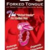 Forked Tongue X-treme Vibrating Pleasure Ring - Magenta