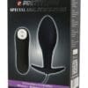 Pretty Love Vibrating Bulb Shaped Butt Plug - Black