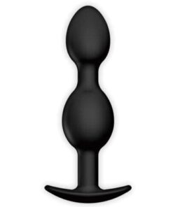 Pretty Love 4.05" Silicone Anal Plug w/Ball - Black