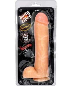 Blush Hung Rider Hammer 10" Dildo w/Suction Cup - Flesh