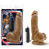 Blush Loverboy the Boxer 9" Vibrating Realistic Cock - Mocha