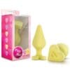 Blush Play with Me Naughty Candy Heart Spank Me Plug - Yellow