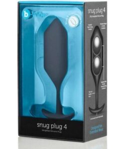 b-Vibe Weighted Snug Plug 4 - 257 g Black