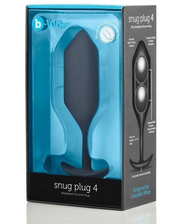 b-Vibe Weighted Snug Plug 4 - 257 g Black
