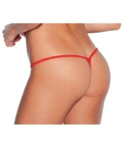 Low Rise Lycra G-String Red O/S