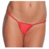 Low Rise Lycra G-String Red XL