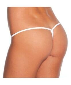 Low Rise Lycra G-String White XL