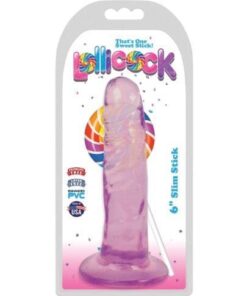 Curve Novelties Lollicock 6" Slim Stick - Grape Ice