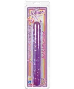 Crystal Jellies 12" Jr. Double Dong - Purple