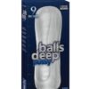 Balls Deep The Baller 9" Pussy Stroker - Frost