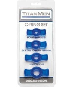 Titanmen Tools Cock Ring Set - Blue