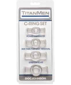 Titanmen Tools Cock Ring Set - Clear