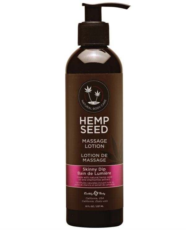Earthly Body Hemp Seed Massage Lotion - 8 oz Skinny Dip