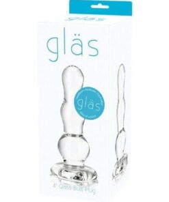 Glas 4" Butt Plug - Clear