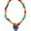 Rainbow Stretchy Cock Candy Necklace