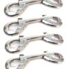 KinkLab Nickel Plated Snap Hooks - Pack of 4