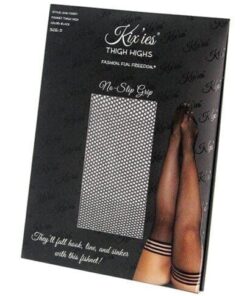 Kix'ies Sam Fishnet Thigh High Black D