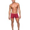 Seamless Sleek Short w/Sheer Pouch Red SM