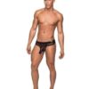 Hoser Stretch Mesh Thong Black S/M