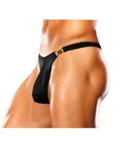 Male Power Bong Clip Thong Black S/M