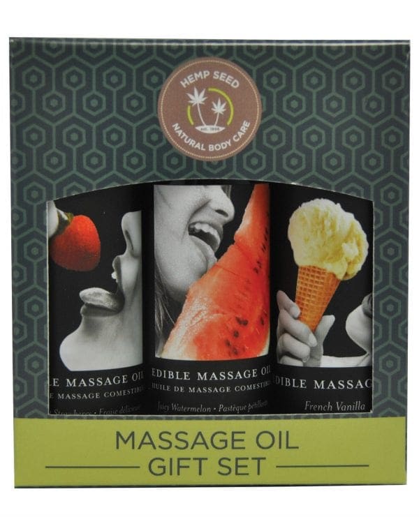 Earthly Body Edible Massage Oil Gift Set - 2 oz Watermelon