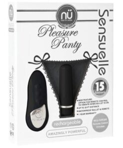 Sensuelle Pleasure Panty Bullet w/Remote Control - 15 Functions Black