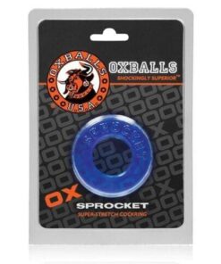 Oxballs Atomic Jock Sprocket Cockring - Ice Blue