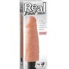 Real Feel No. 9  Long 9" Vibe Waterproof - Mutli-speed Flesh