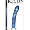 Icicles No. 29 Hand Blown Glass - Clear w/Ridges