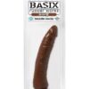 Basix Rubber Works 7" Slim Dong - Brown