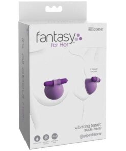 Fantasy For Her Vibrating Breast Suck-Hers - Purple