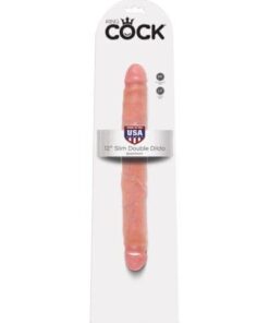 King Cock 12" Slim Double - Flesh