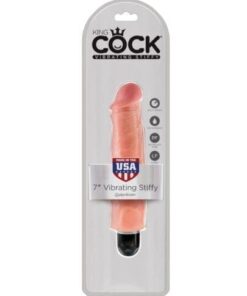 King Cock  7" Vibrating Stiffy - Flesh