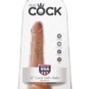 King Cock 6" Cock w/Balls - Tan