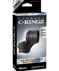 Fantasy C-Ringz Mr. Big Cock Ring & Ball Stretcher - Black