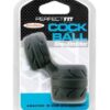 Perfect Fit SilaSkin Cock & Ball Ring - Black